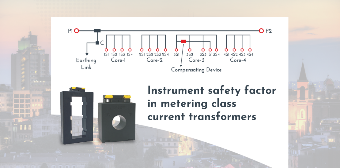 Instrument safety factor in metering class current transformers