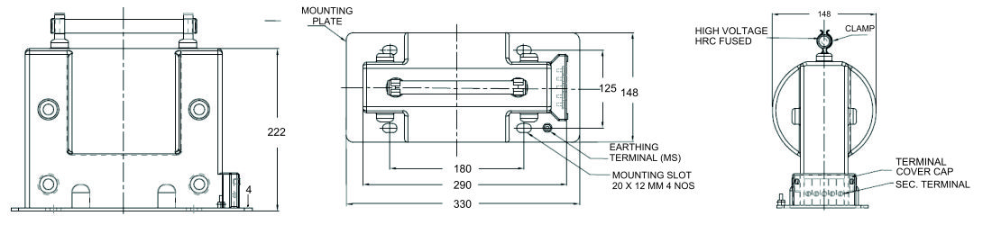 MV Current Transformers diagram