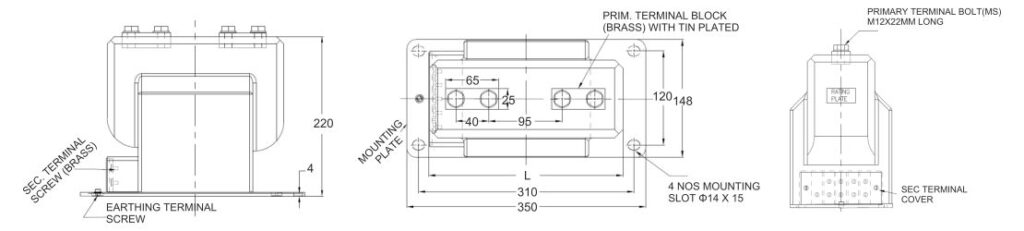 MV Current Transformers diagram