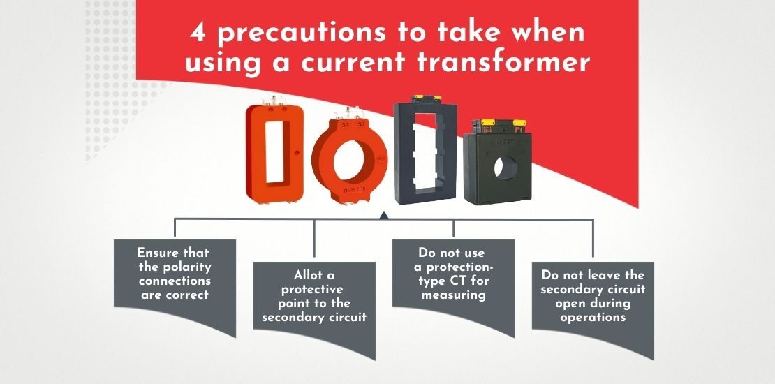 4 precautions to take when using a current transformer